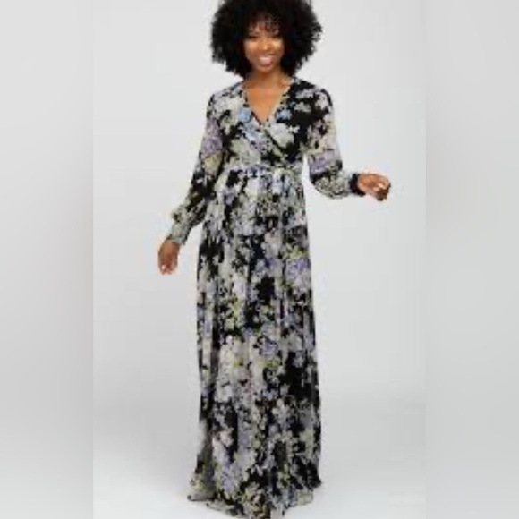 Maternity dress size 2X floral print also regular dress size 2X - Picture 2 of 14